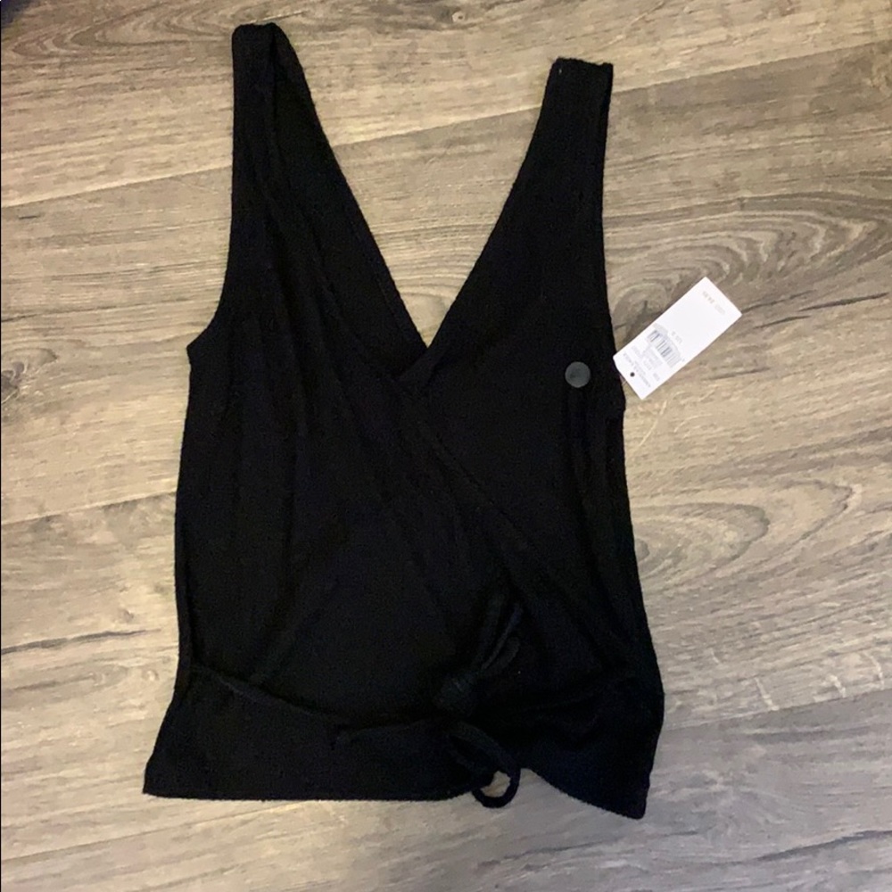 Blank tank with wrap around waist